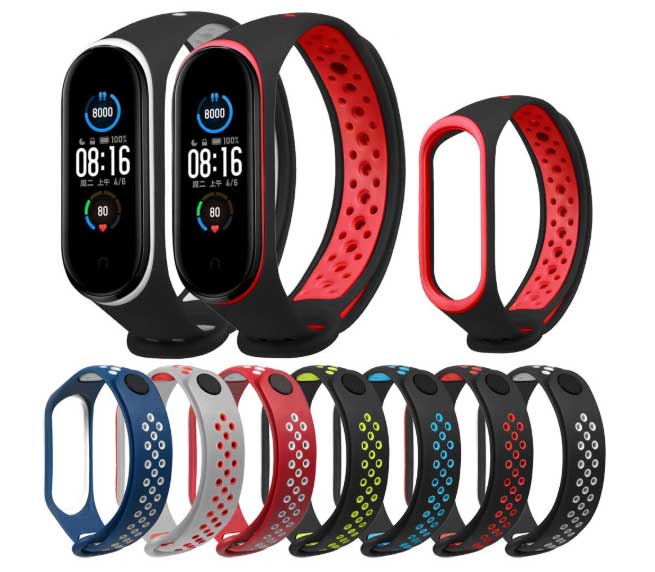 أحزمة Bakeey ذات نغمتين لـ mi Band 5