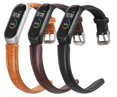 سوار Xiaomi Mi Band 4 الجلدي