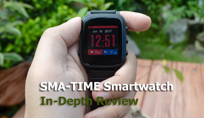 SMA-TIME Q2 In-Depth Review - ساعة ذكية مع شاشة تشبه Pebble Like