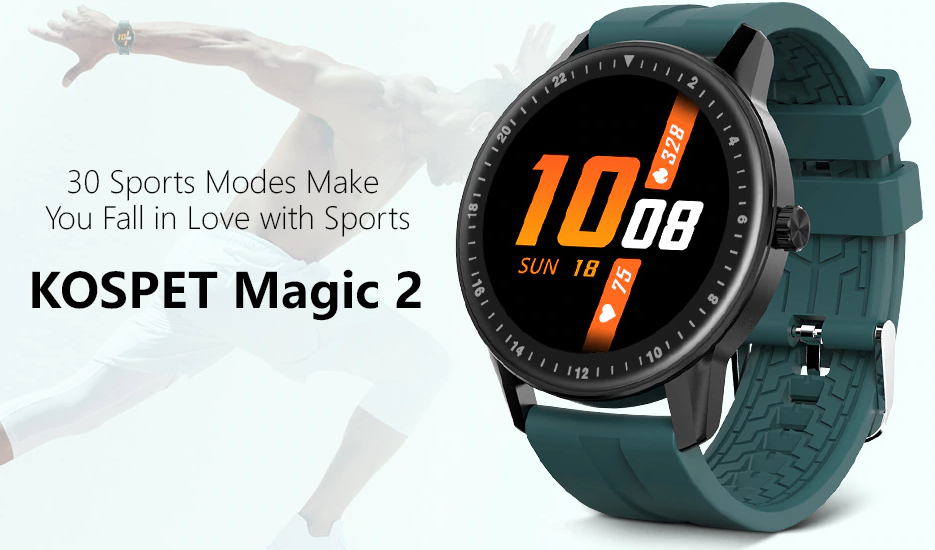 Kospet Magic 2 Smartwatch - مراجعة الميزات ، 30 وضع رياضي!