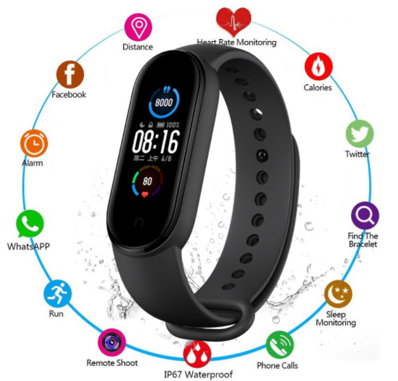 ميزات M5-SMartband