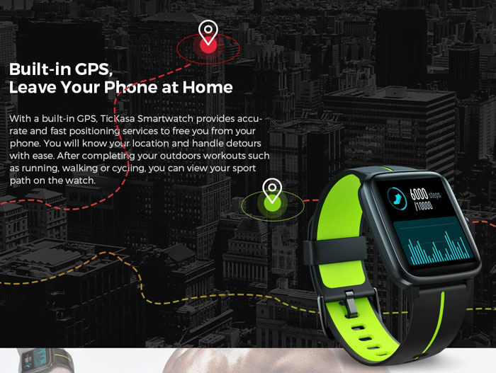 Mobvoi-Tickasa-Vibrant-Smartwatch- ميزات