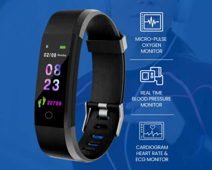 TimeTread - جهاز تعقب للياقة البدنية مع ميزات SmartWatch