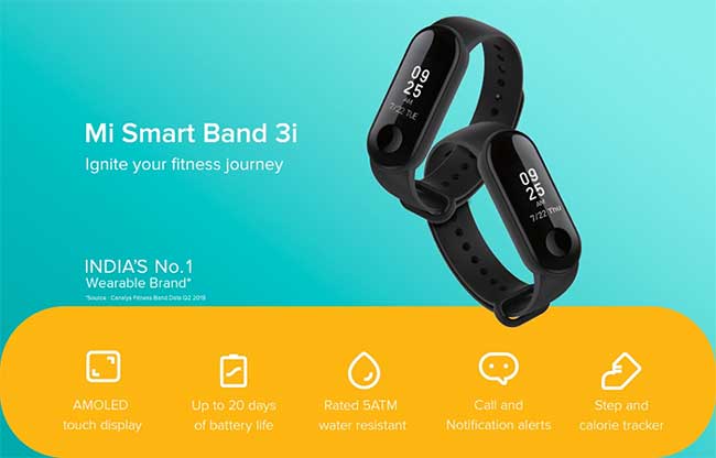 Xiaomi Mi band 3i Smartband - رخيص ولكن لا يوجد مراقب لمعدل ضربات القلب