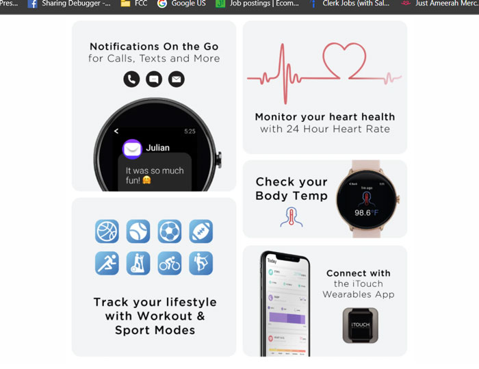 ميزات iTouch-Sport-2021