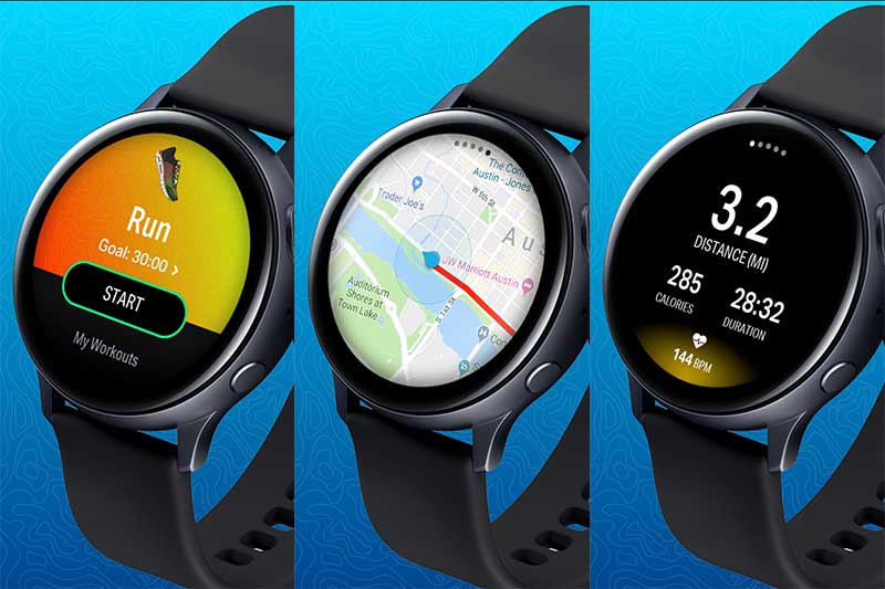mapmyrun لـ Galaxy watch active 2