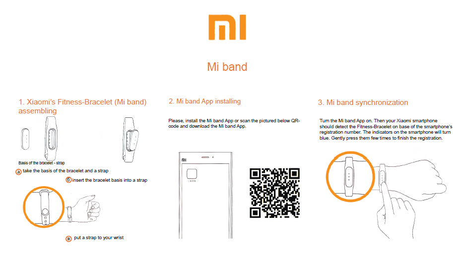 دليل المستخدم xiaomi-mi-band-2