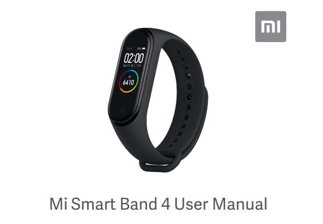 دليل مستخدم Xiaomi Mi Band 4