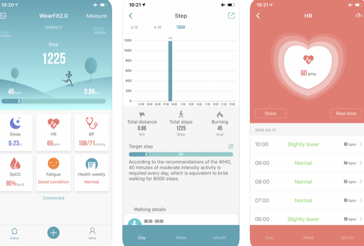 تطبيق WearFit 2.0 لنظام iOS