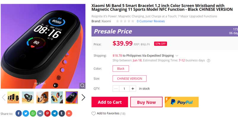 [قبل البيع] Xiaomi Mi Band 5 Smartband